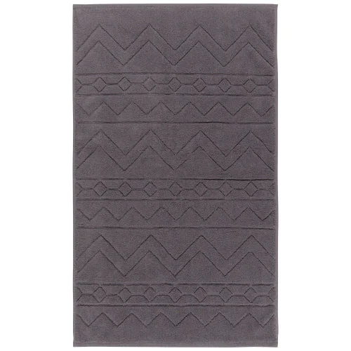 Charcoal Jacquard Bathmat