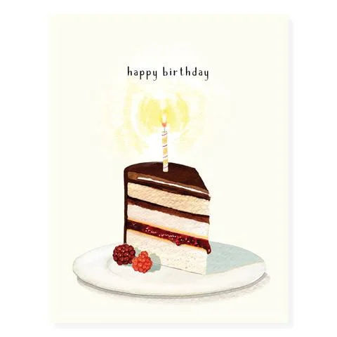 Happy Birthday Slice of Cake Card