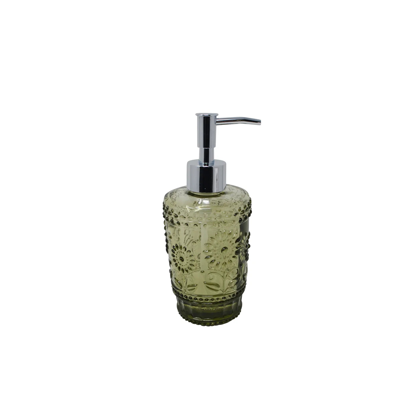 Smokey Pattern Glass Soap Dispenser