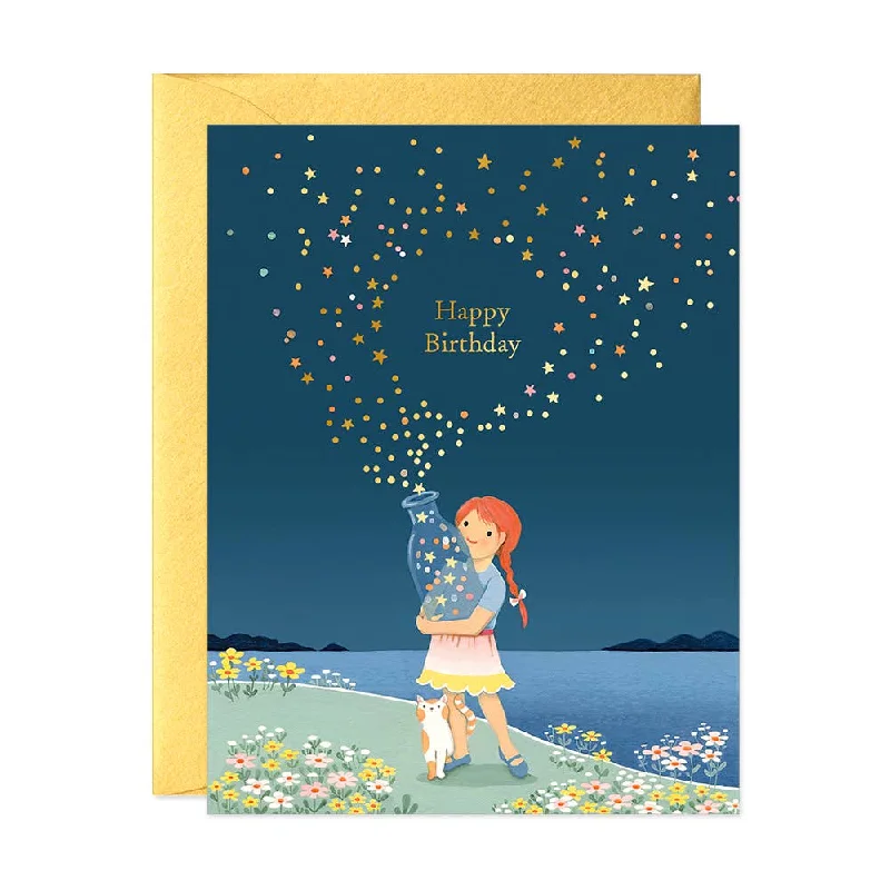 Star Bottle Birthday Card