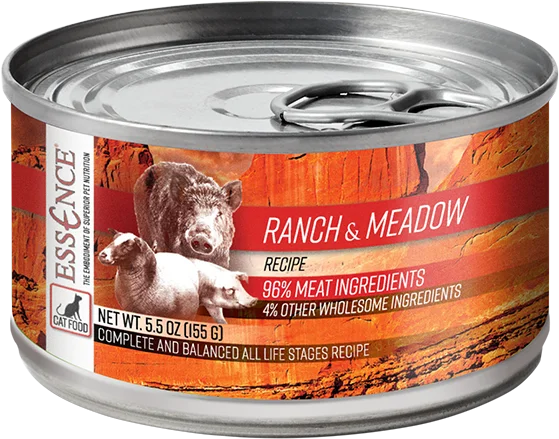 Essence Wet Cat Food Ranch & Meadow Recipe 5.5oz Can Single