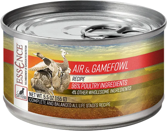 Essence Wet Cat Food Air & Game Fowl Recipe 5.5oz CASE