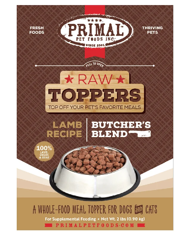 Primal Butcher's Blend Lamb Dog & Cat Food Topper 2lb