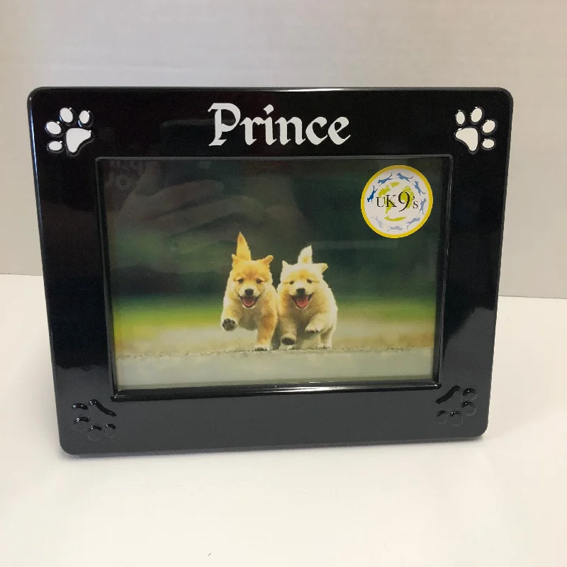 Melamine Rectangle Picture Frame 5"x7" Black "Prince"