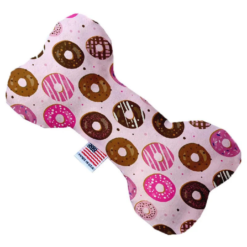 Plush Bone Dog Toy Pink Donuts