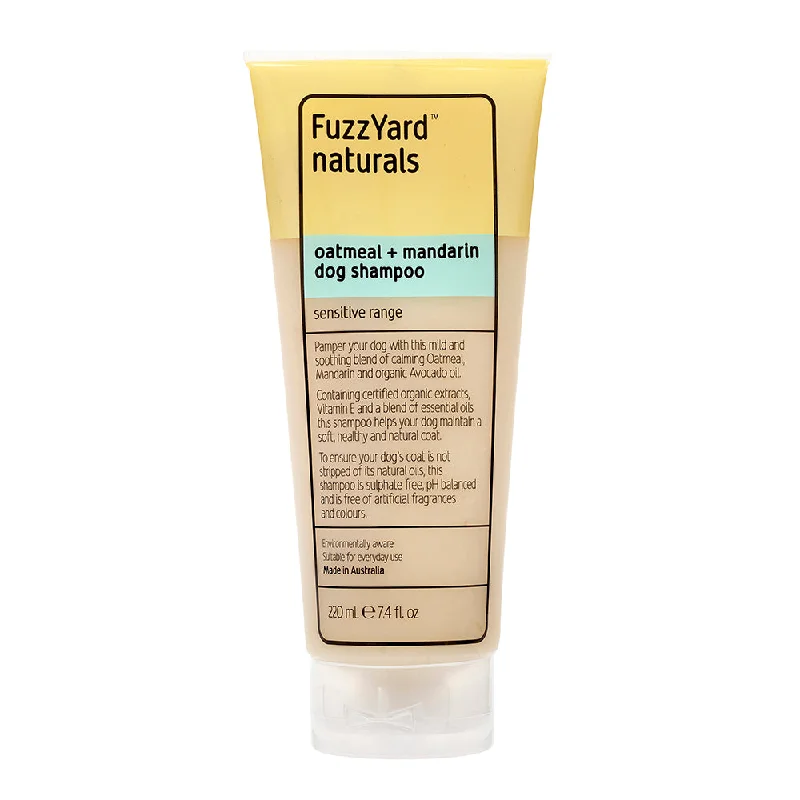 Fuzzyard Dog Naturals Oatmeal + Mandarin Shampoo 220ml