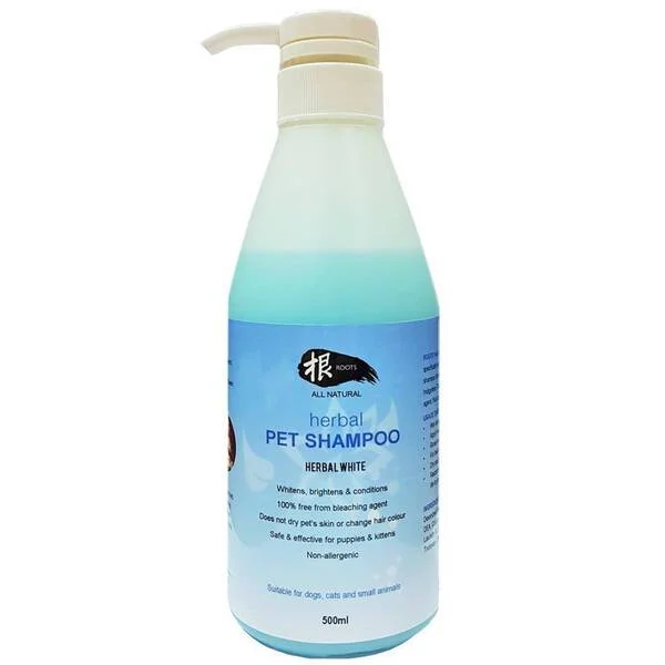 Roots Herbal Pet Shampoo Herbal White Pump 500ml