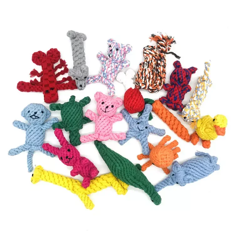 Animal Shaped Cotton Rope Dog Toy