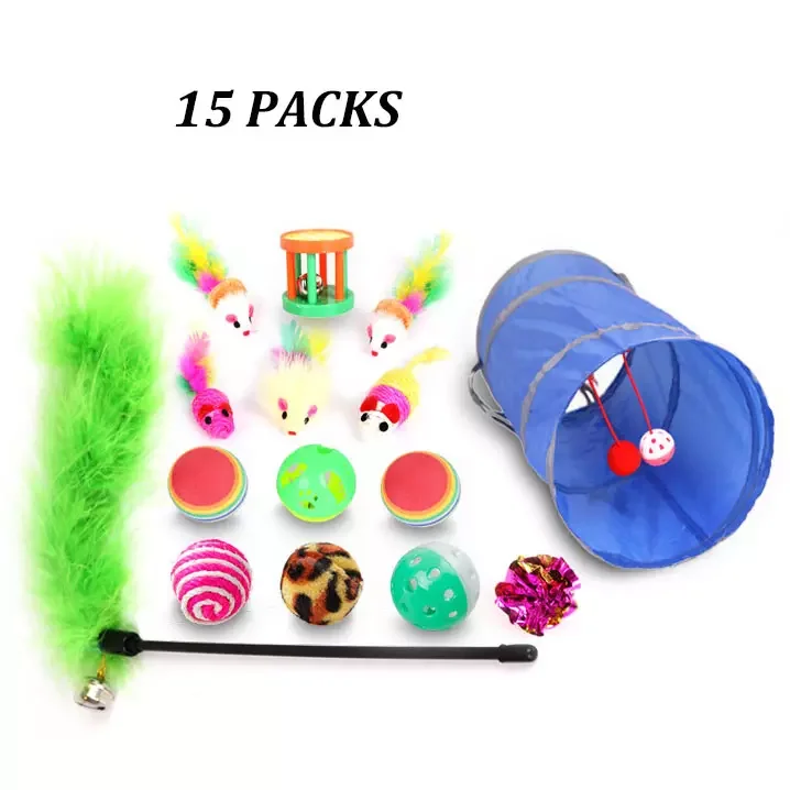 Cat Teaser Interactive Toy Set