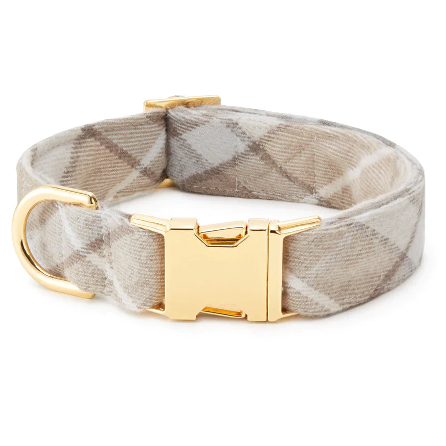 Andover Plaid Flannel Dog Collar (Made in the USA) (FINAL SALE)