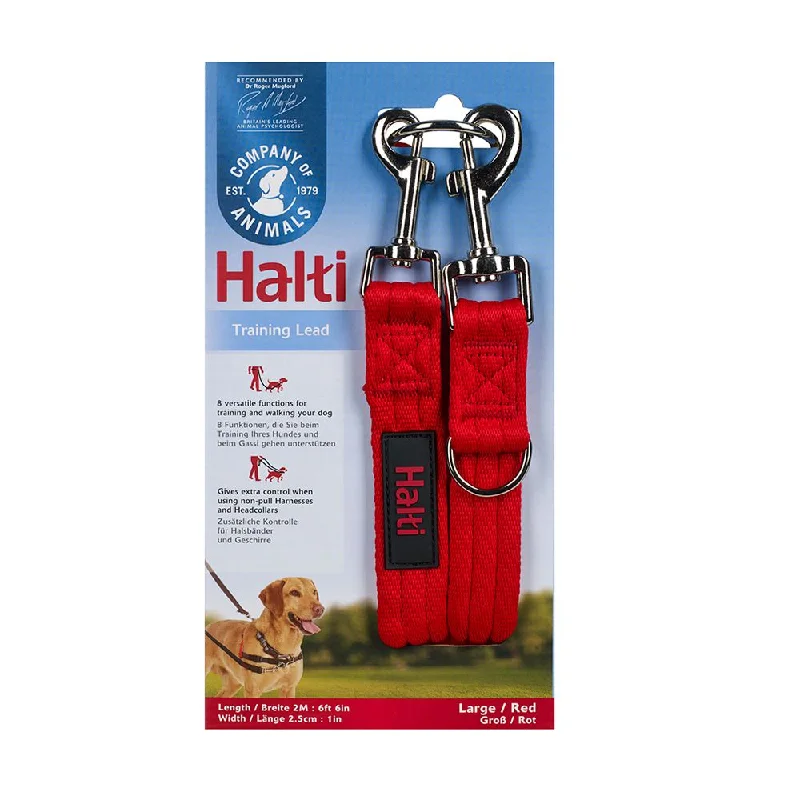 Halit - Double Ended Training Lead - Red - Small (2 Metre)