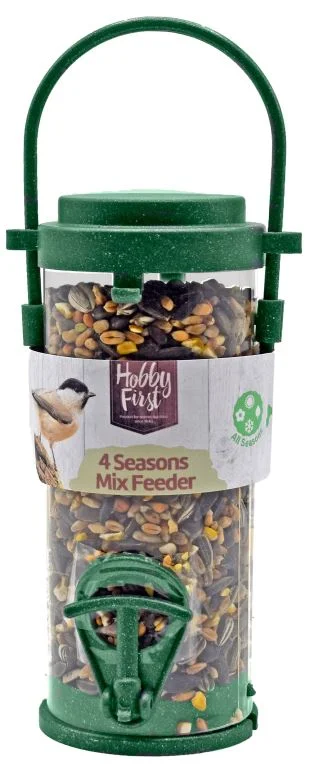 HOBBY FIRST Wild Life Mix de seminţe, cu hrănitor, pentru păsări 245g