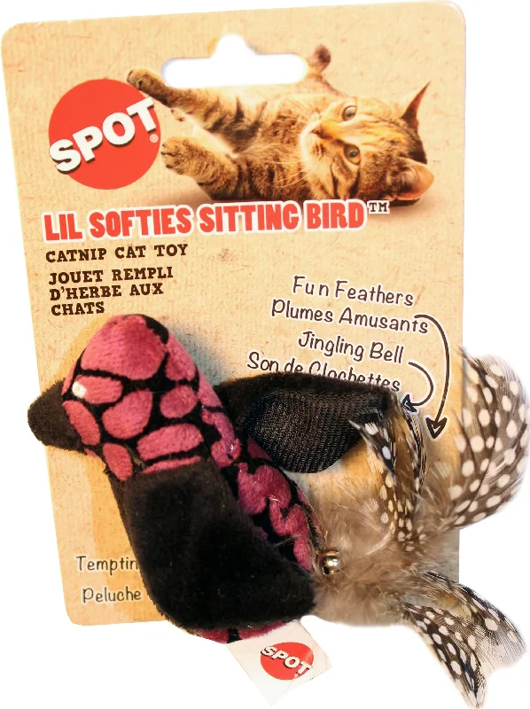 Lil Softies Sitting Bird-feathers Catnip