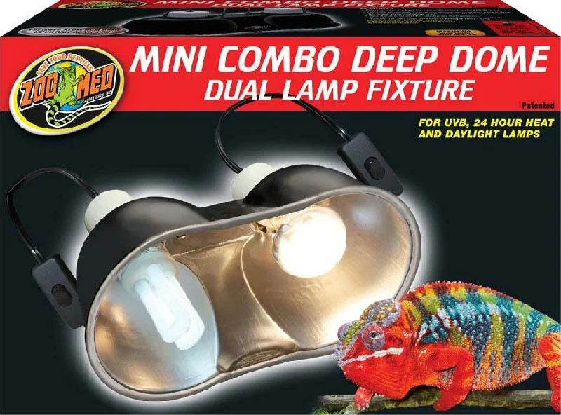 Mini Combo Deep Dome Dual Lamp Fixture