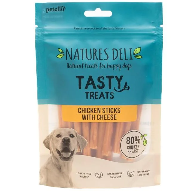 Natures Deli Soft Chicken Sticks Dog Treats   100g