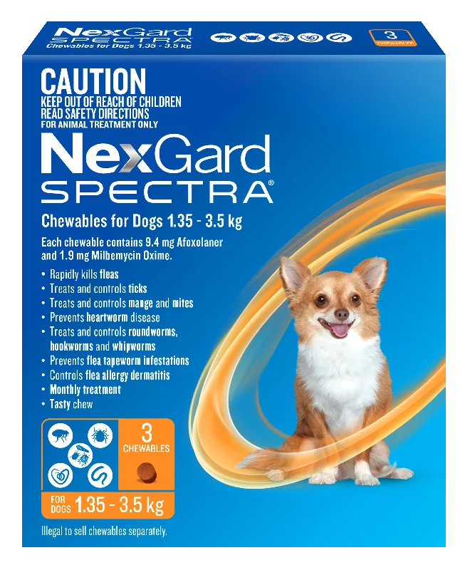 Nexgard Spectra Very Small Dog Chews 1.35-3.5kg