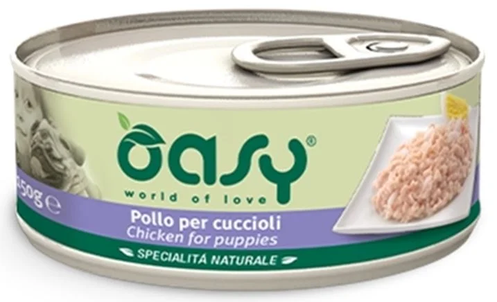 OASY Specialita' Naturali Conservă pentru PUPPY, cu Pui 150g