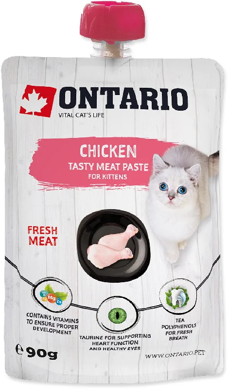 ONTARIO KITTEN Pastă pentru pisicuţe, carne proaspătă de Pui 90g