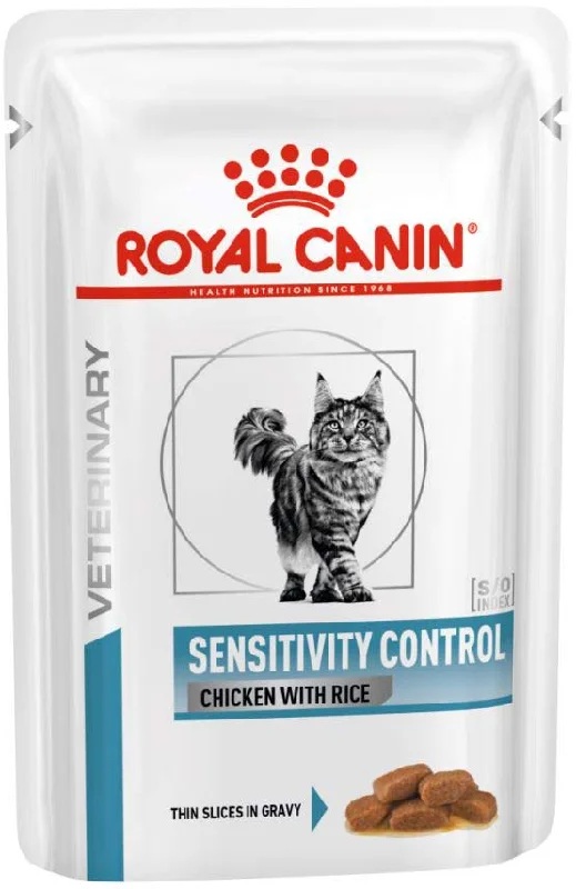 ROYAL CANIN VHN Sensitivity Control Plic hrană umedă pt pisici, Pui şi Orez 85g