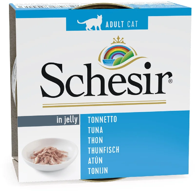 SCHESIR Can Jelly Conservă pentru pisici, cu Ton 85g