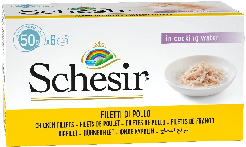 SCHESIR Pachet conserve pentru pisici Pui cu Orez 6x50g