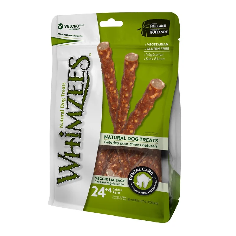 Whimzees Veggie Sausage Small 24+4