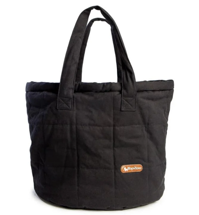 Oval Bed Dog Bag in Black